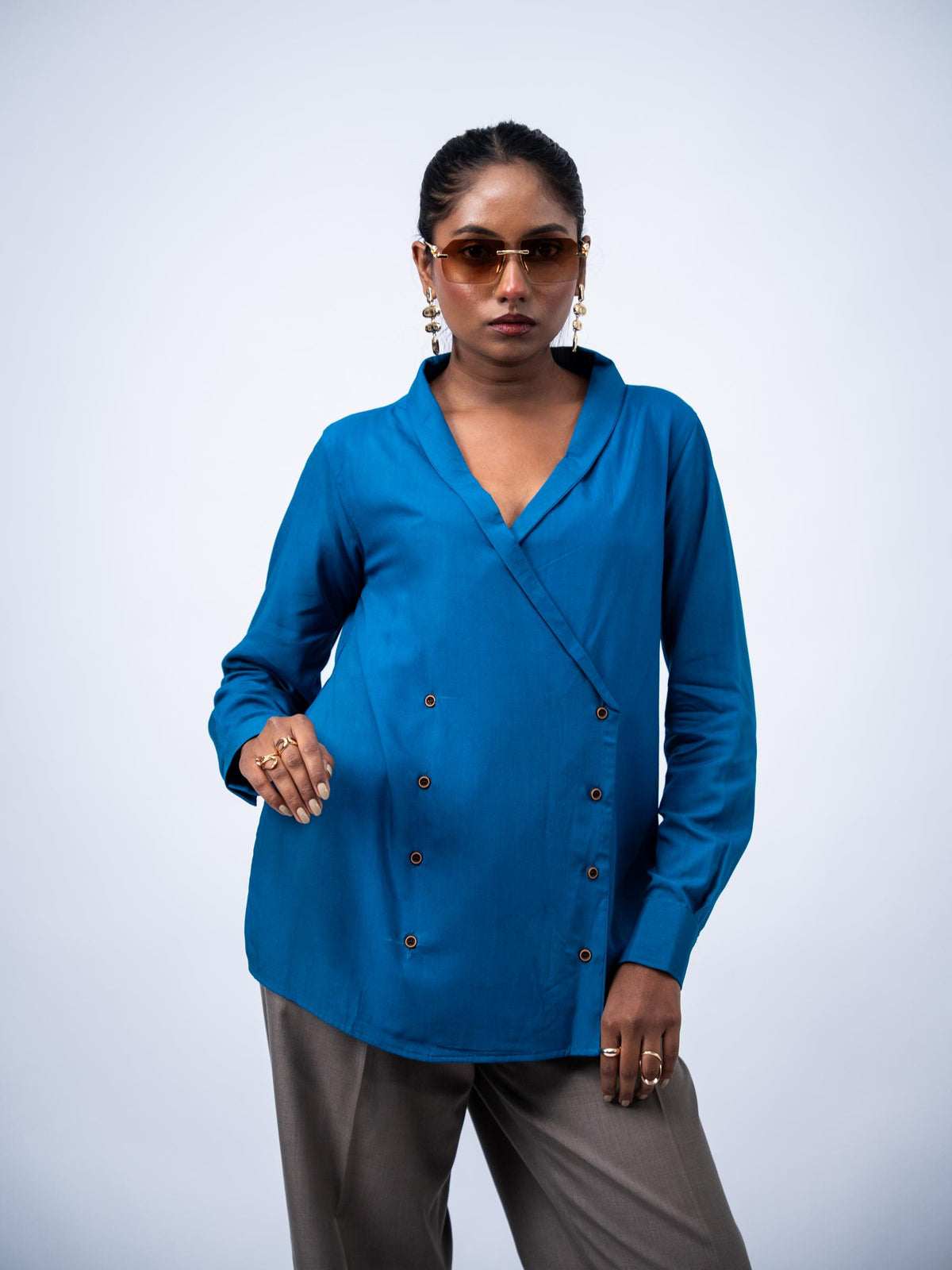 The Drift Shirt - Cerulean Blue