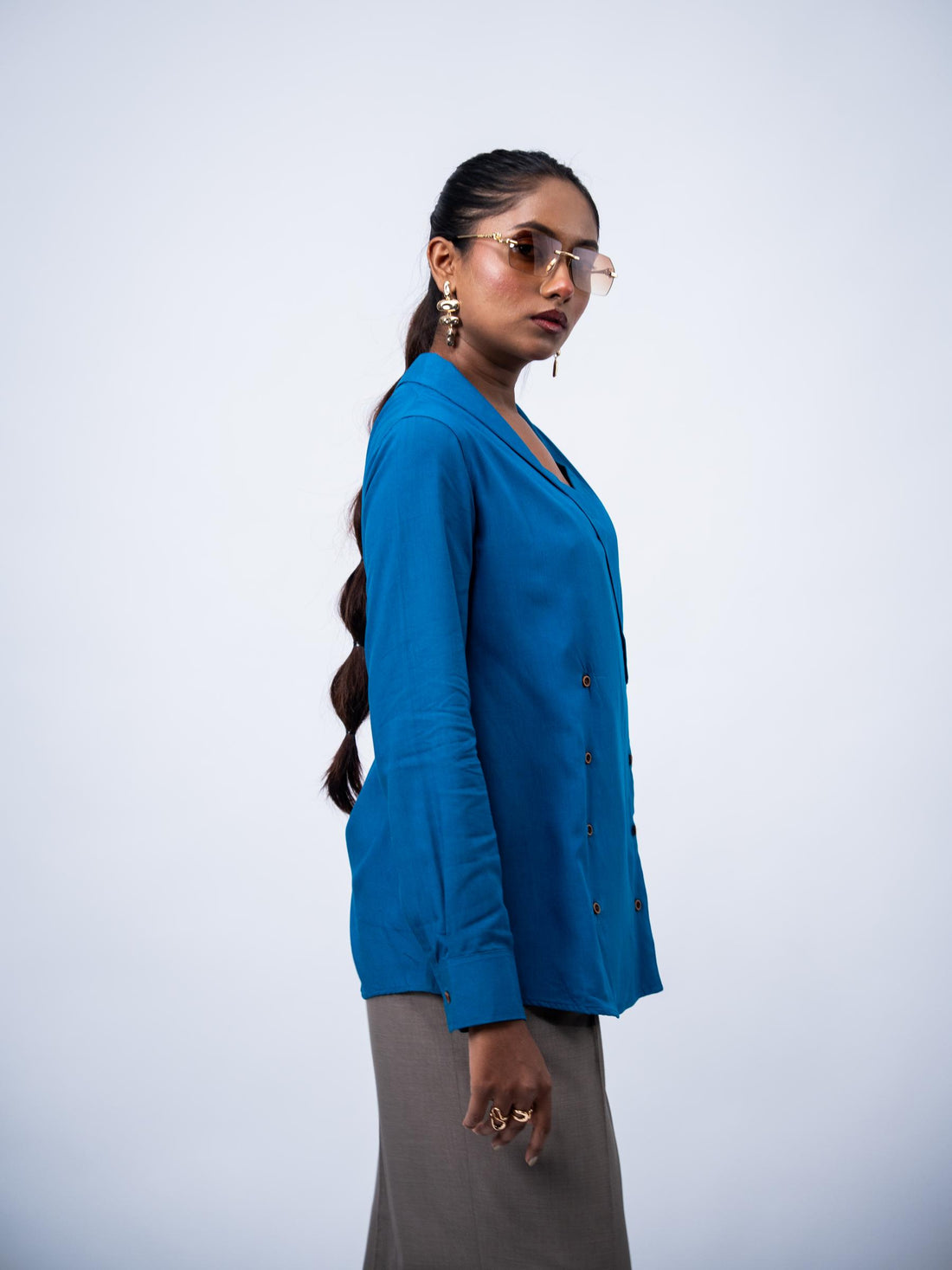 The Drift Shirt - Cerulean Blue