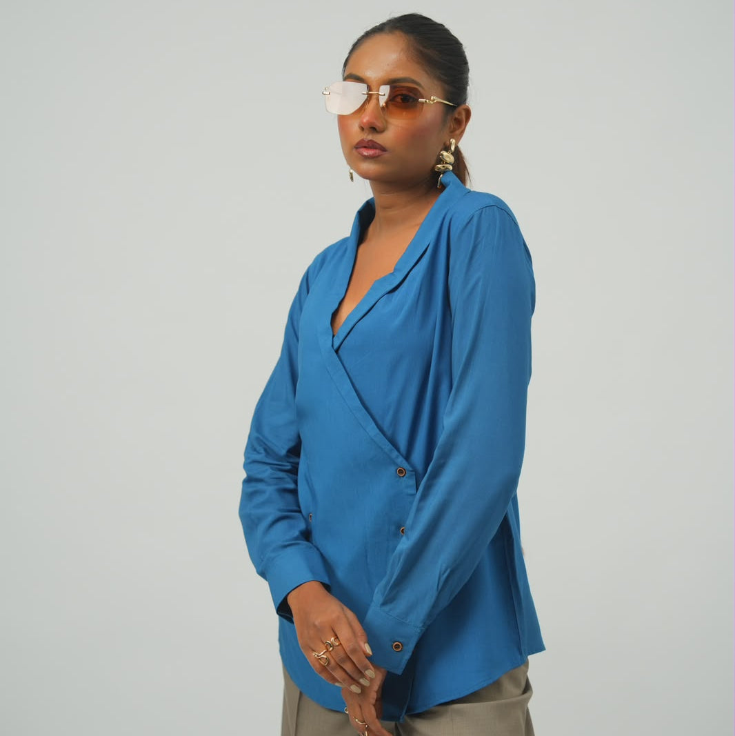 The Drift Shirt - Cerulean Blue